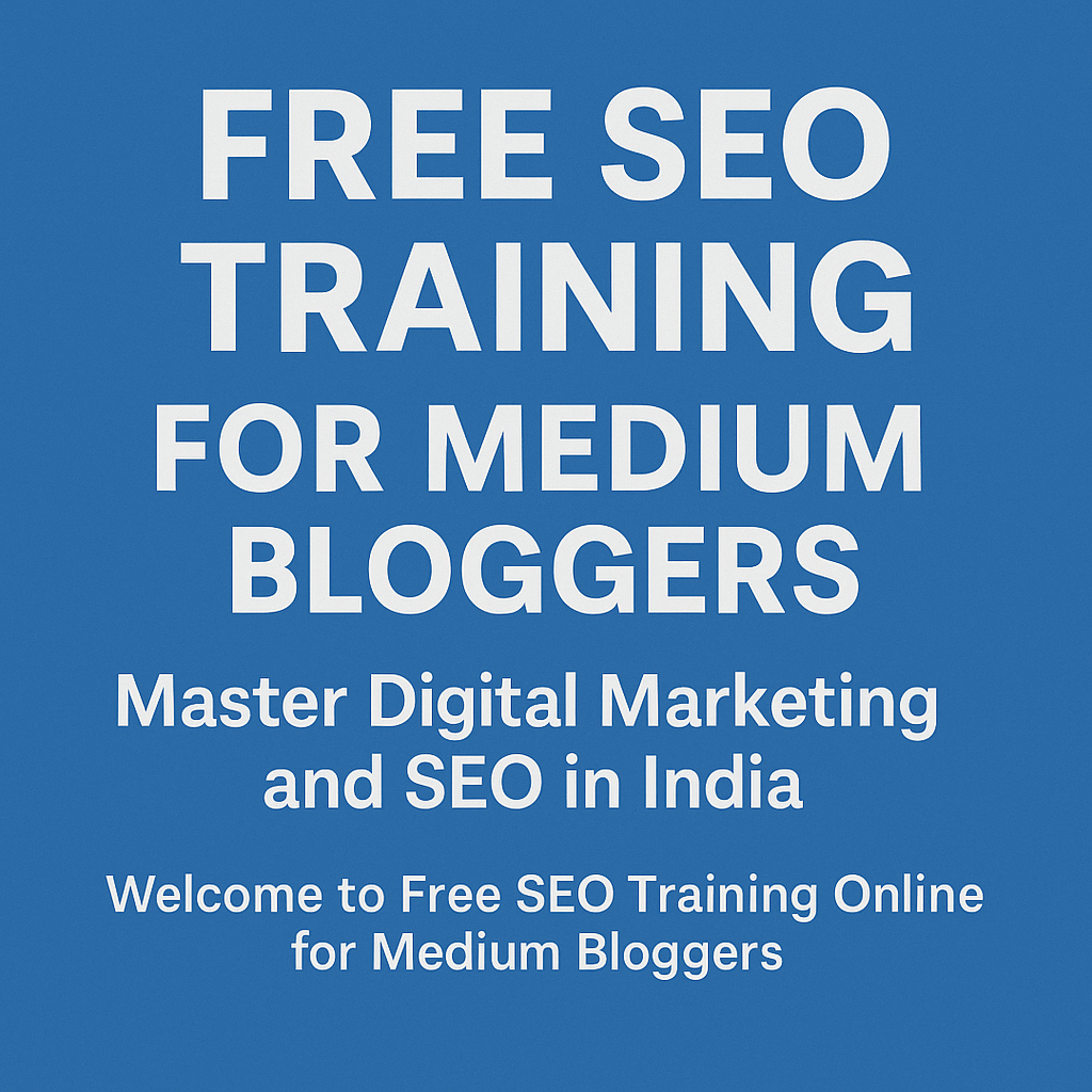 Free SEO Training for Medium Bloggers